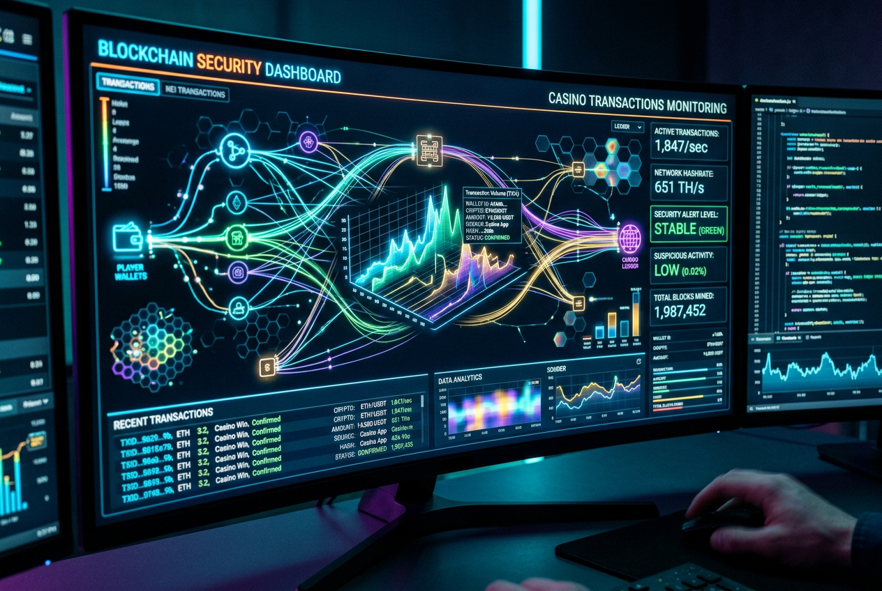 Moderní zabezpečení a monitoring blockchainových transakcí v krypto kasinu